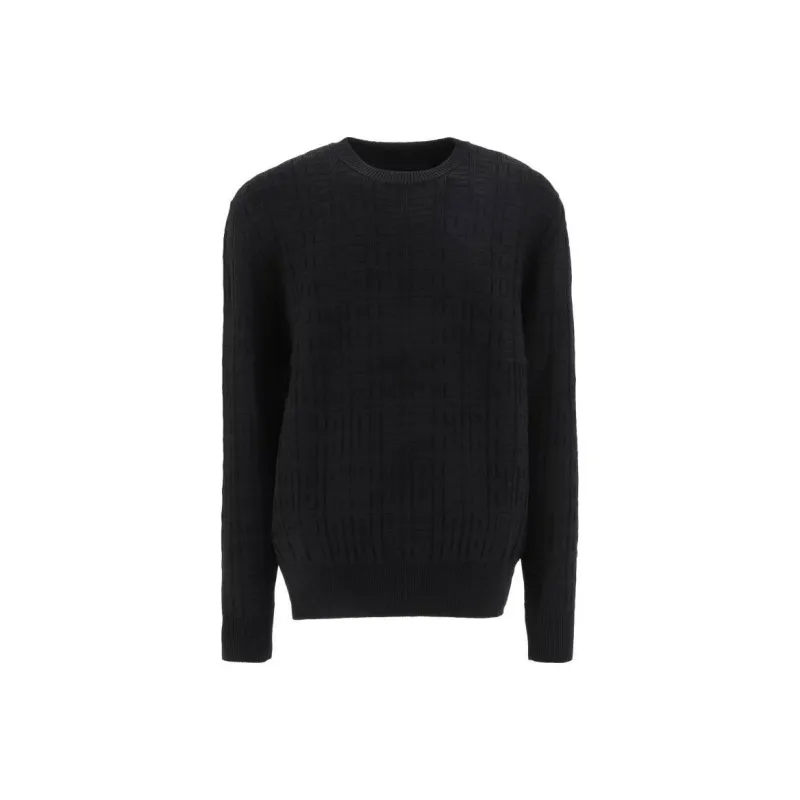 Givenchy Textured All Over 4G Crewneck Sweater-0