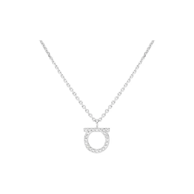 Ferragamo Gancio Crystal embellished Necklace-0