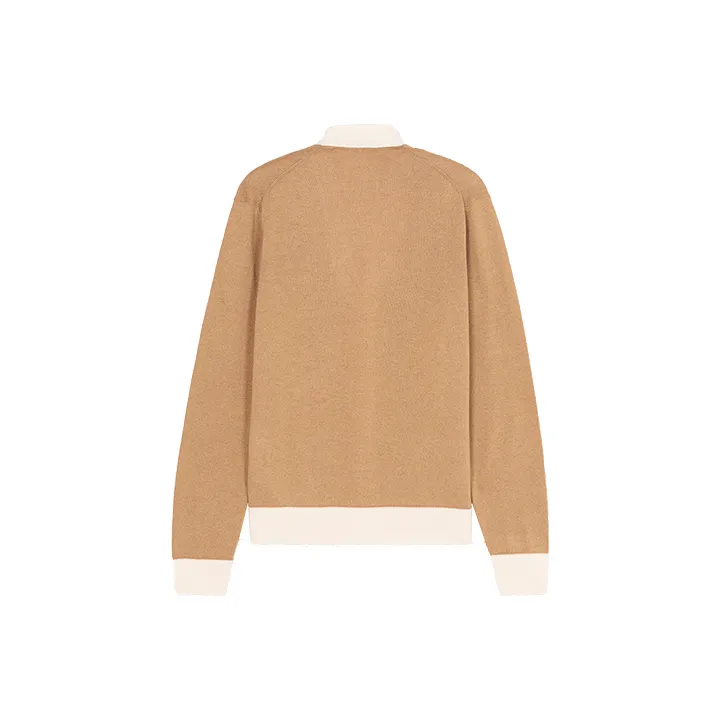 Maison Kitsune Maison Kitsune Back To Series Sweaters Unisex Khaki-0