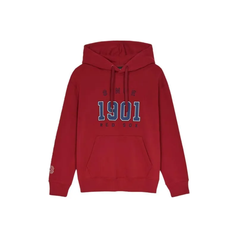 MLB Overfit Boston Red Sox Sweatshirt Unisex Wine-0