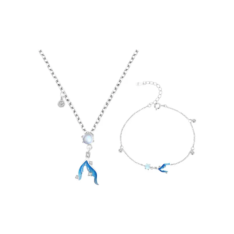 CHINA GOLD 925 Sterling Silver Necklaces Women's-4