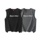 [Two-Piece Set]Black+Dark Gray
