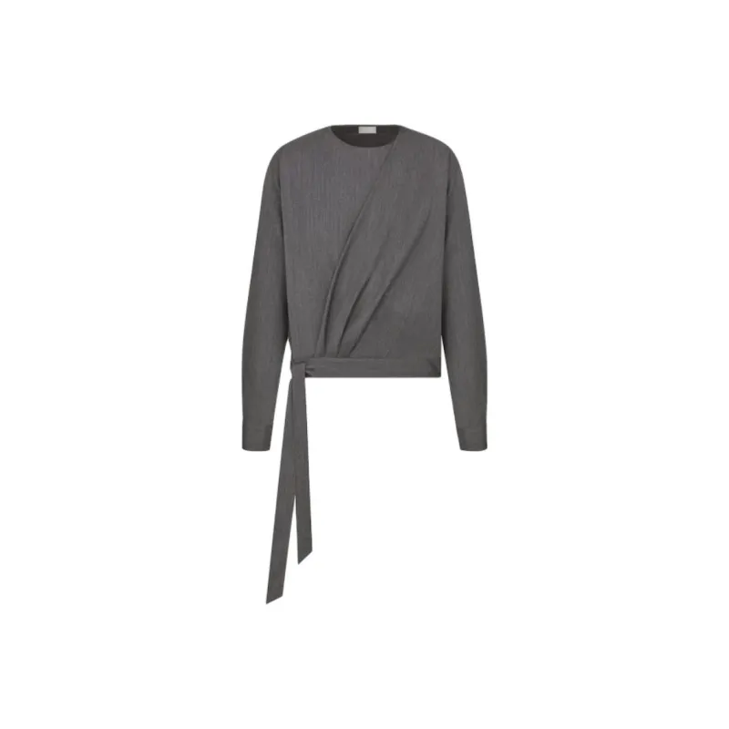 DIOR Shirt Men's Black Gray Color-0