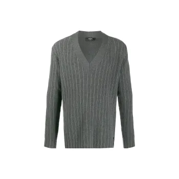 FENDI Cashmere Sweaters Men Gray