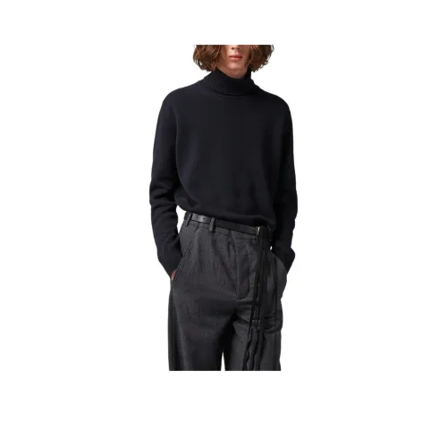 Ann Demeulemeester Kurt Knitted Dolcevita Neck Sweater Sweater Men's Dark Blue