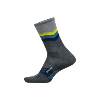 FEETURES Mid Calf Socks Unisex 1 Pack Gray