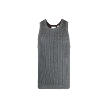 Burberry Tank Tops Men Gray
