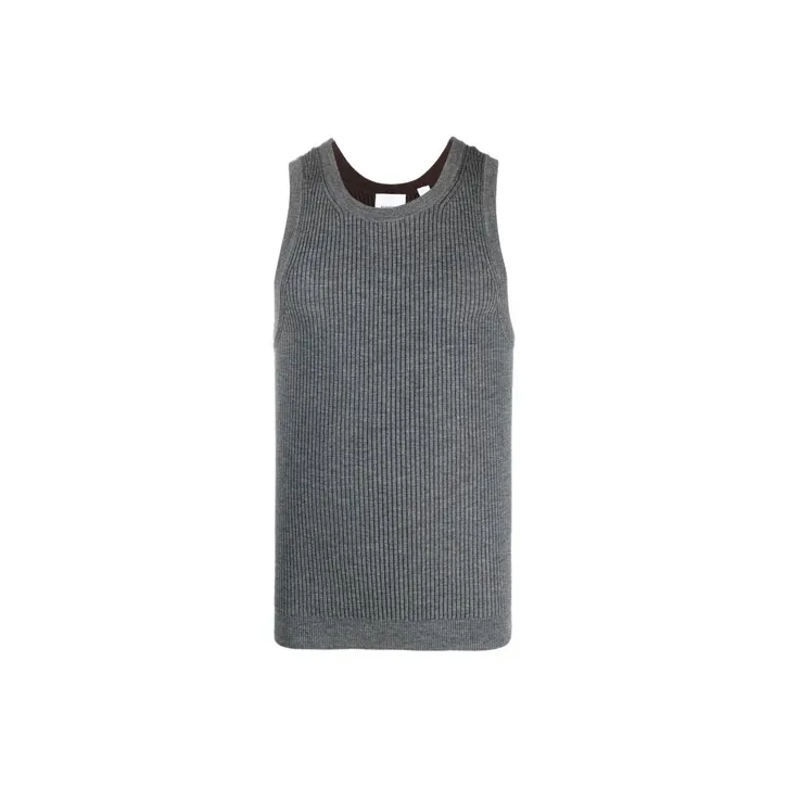 Burberry Tank Tops Men Gray-0