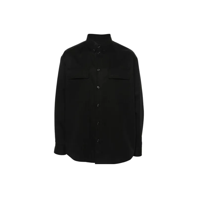 OFF-WHITE Logo-embroidered Cotton Shirt-0
