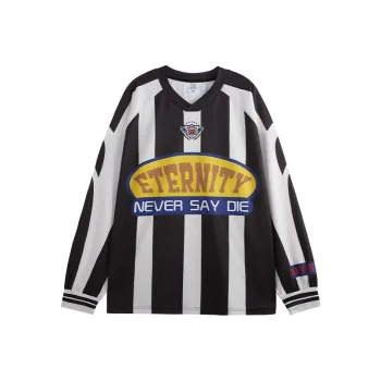 M MAICCO Shirt Men's Black White Vertical Stripes
