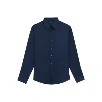 THEORY Shirts Men Blue
