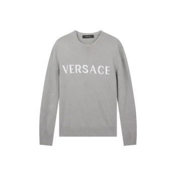 VERSACE Sweaters Men Gray