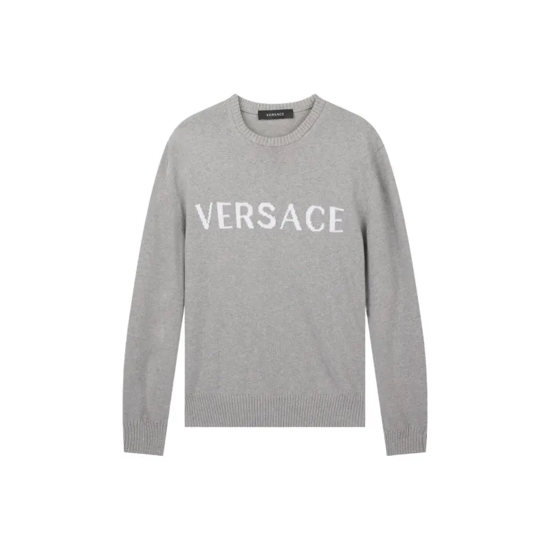 VERSACE Sweaters Men Gray-0