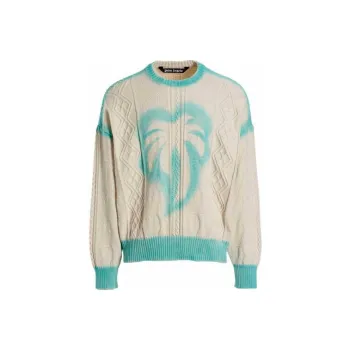 PALM ANGELS Sprayed Palm Fisherman Jumper