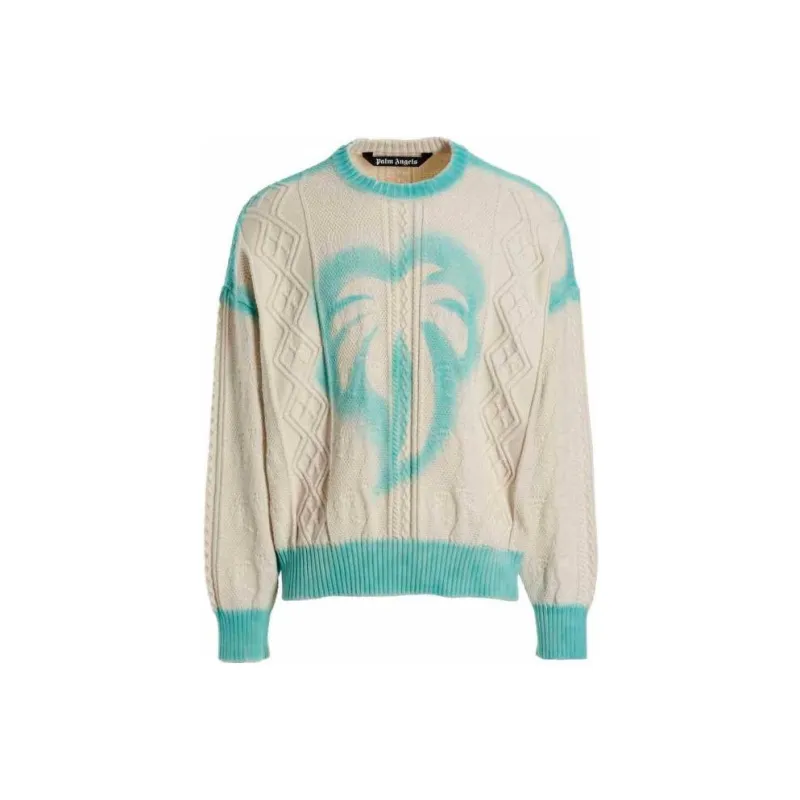 PALM ANGELS Sprayed Palm Fisherman Jumper-0