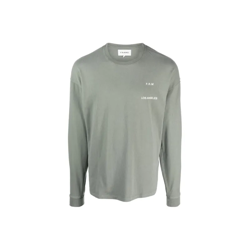 FRAME Logo-print Cotton Jumper-0