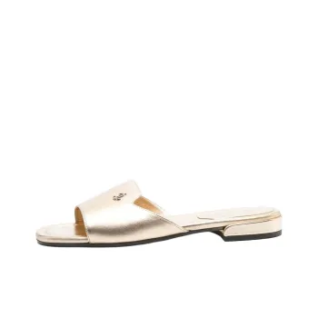 Jimmy Choo Slide Slippers Women's Gold