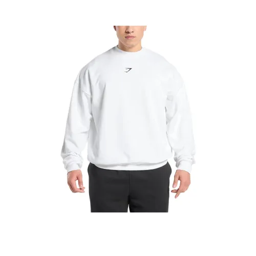 GYMSHARK Sweatshirt Men's White