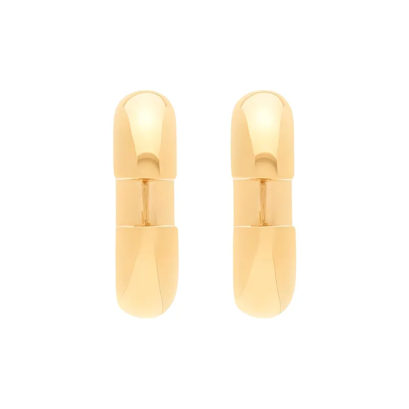 SAINT LAURENT Metal Earrings Women's Gold-3