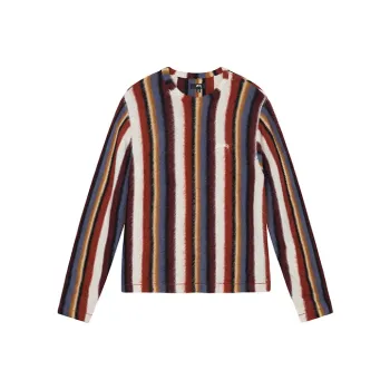 Stussy Vertical Striped Knit Crew