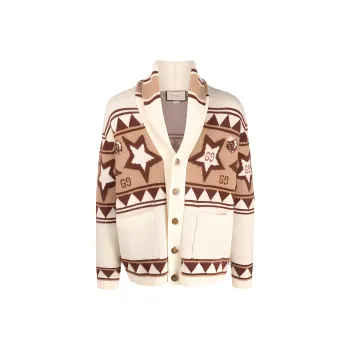 GUCCI Star pattern Button up Cardigan