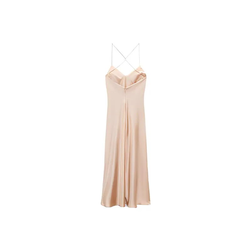 ZARA Sleeveless Dresses Women's Fuchsia-1