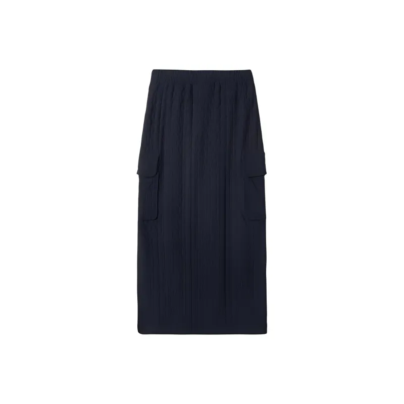 Sunnei Embossed Logo print Midi Skirt-1