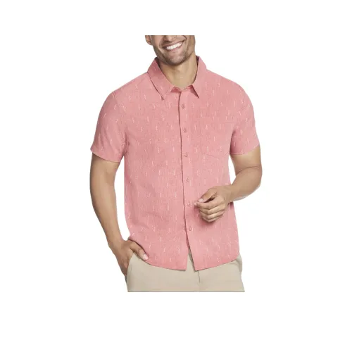 Skechers GO WALK Air Printed Short Sleeve Shirt Shirt Men's Pink