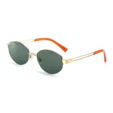 Gold Frame with Green Lens