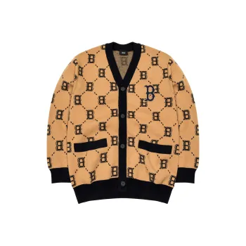 MLB Boston Red Sox Sweaters Unisex Beige Yellow