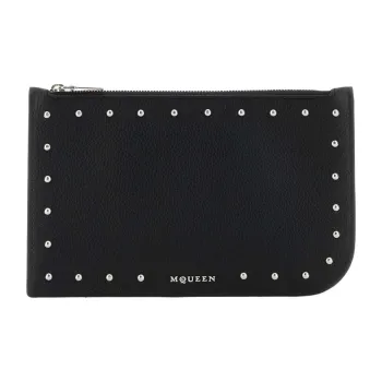 Alexander McQueen Leather Wallet Women's Black