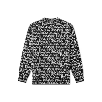 Balenciaga Sweaters Men Black/White