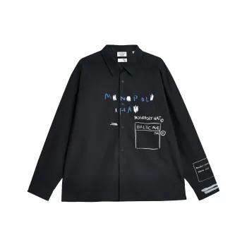 JACK JONES· x Jean Michel Basquiat Shirt Coat Top Men's