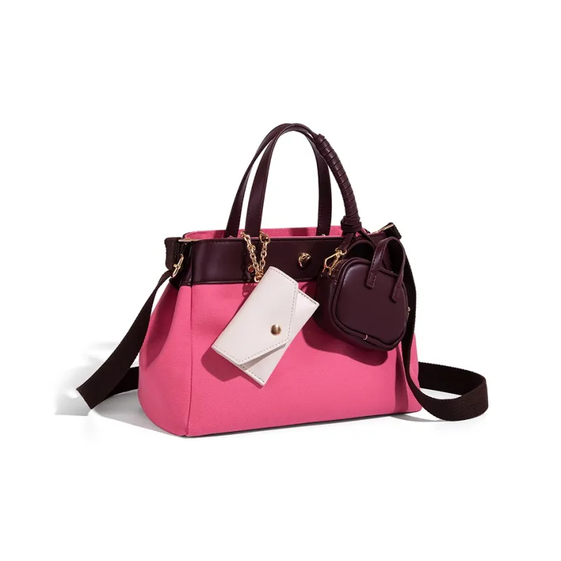 Vigno Canvas Handbag, One Shoulder, Crossbody Bag Women's Multicolor-4