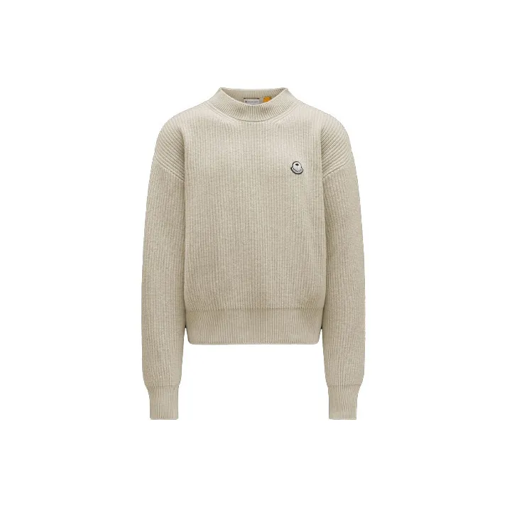 Palm Angels X MONCLER GENIUS MONCLER GENIUS X PALM ANGEL Sweaters Unisex Silk White-0
