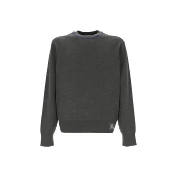 Burberry Equestrian Knight Intarsia Knit Crewneck Jumper