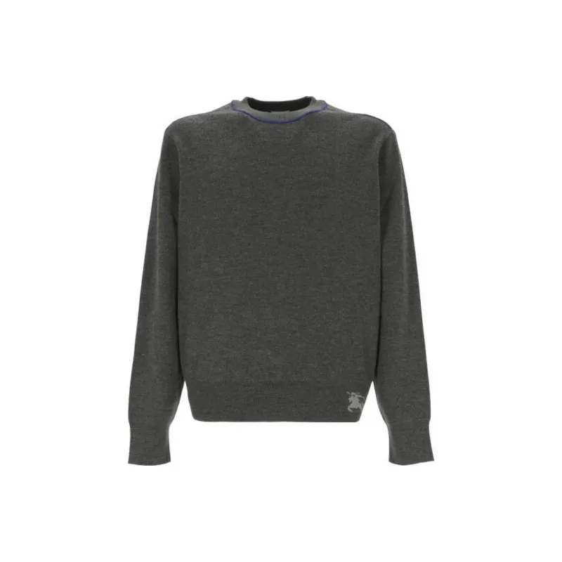 Burberry Equestrian Knight Intarsia Knit Crewneck Jumper-0