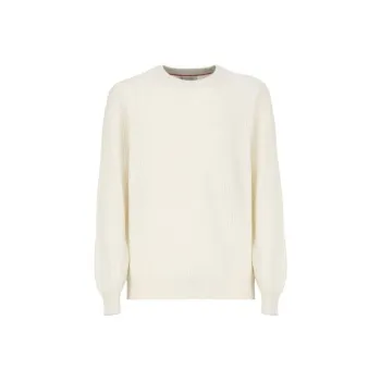 Brunello Cucinelli Crewneck Ribbed Knitted Jumper