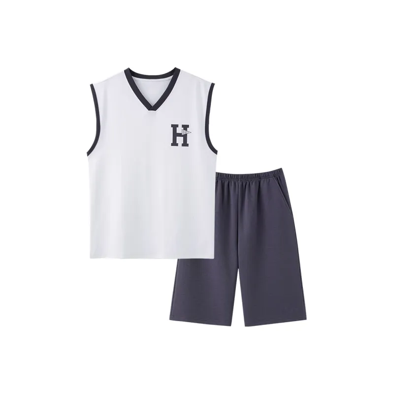 ROUKEER Men Pajama Sets-7