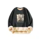 [Super-Warm Sherpa]Dark Gray (Chinese Style Flying Crane)