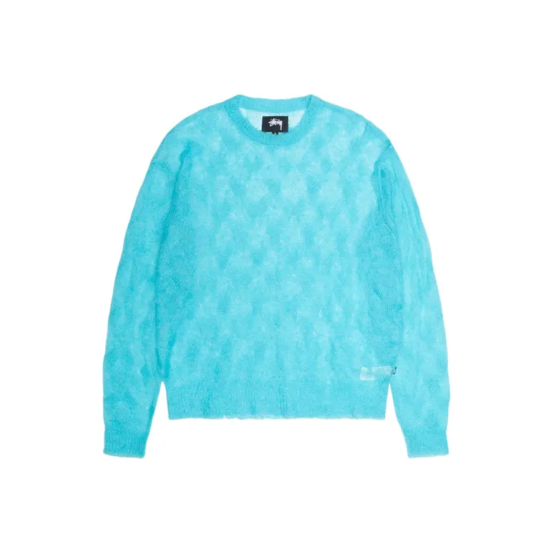 Stussy Loose Knit Cross Cable Sweater-6