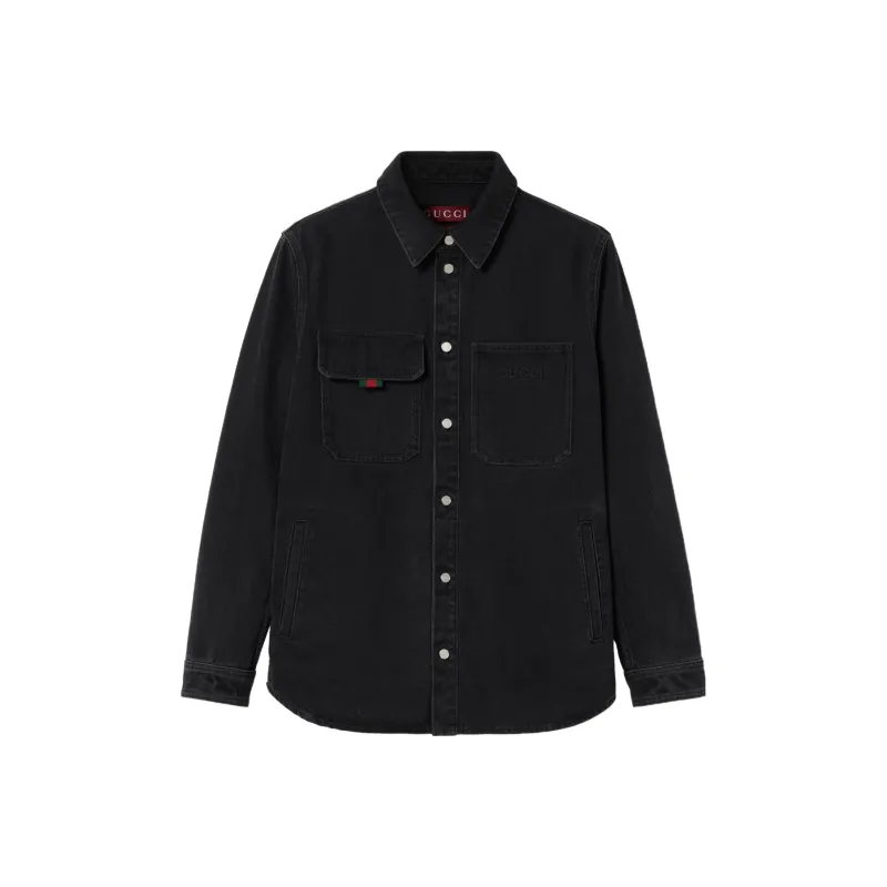 GUCCI Collared Long Sleeve Shirt-0