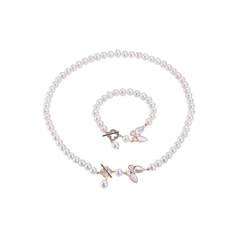 Andaozi Pearl Necklaces Women's-0
