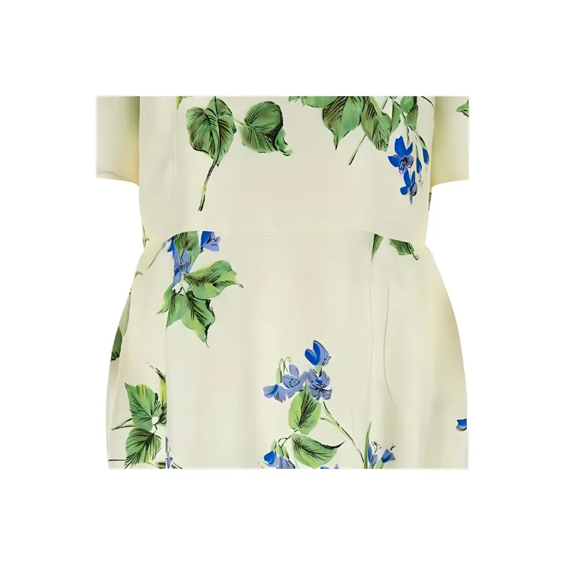 PRADA Floral Printed Short Sleeved Dress-3