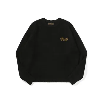 Drew House Letter Logo Series Sweaters Unisex Black