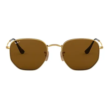 RayBan Hexagonal Flat Lenses Polarised Sunglasses