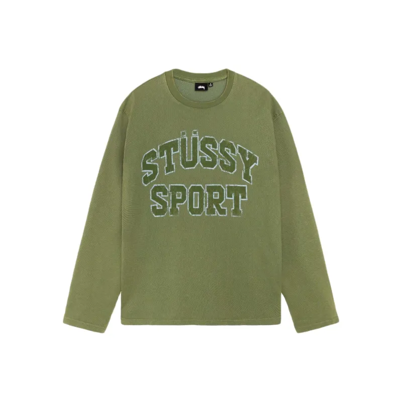 Stussy 2 Tone Cotton Mesh Crew-6