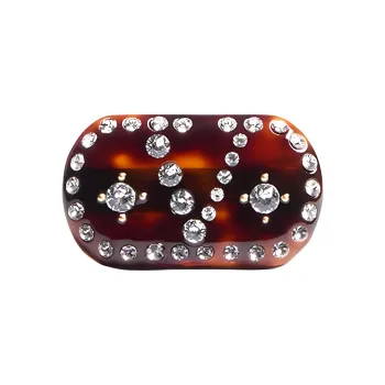 Valentino VLogo Signature Embellished Hair Clip