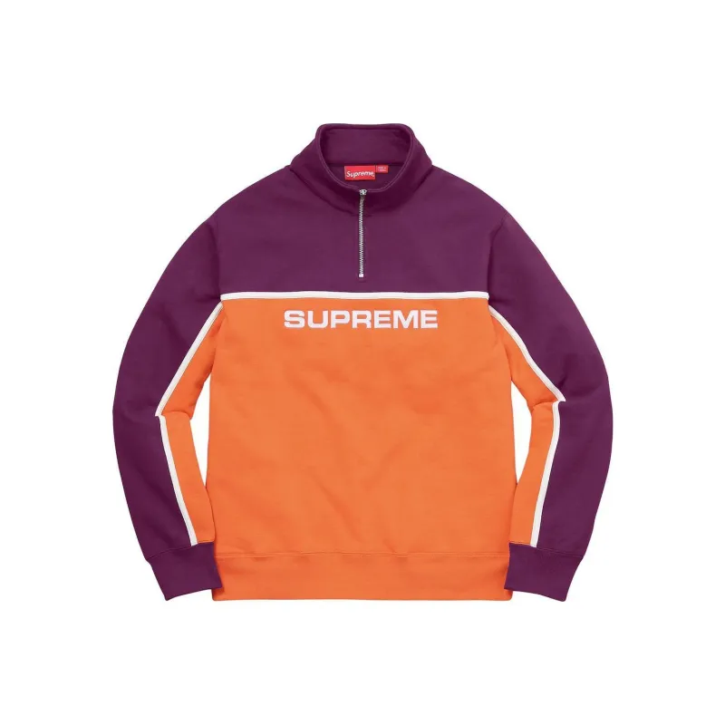 Supreme 2 Tone Half Zip Sweatshirt-0