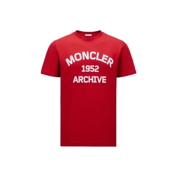 Moncler T Shirts Men Red
